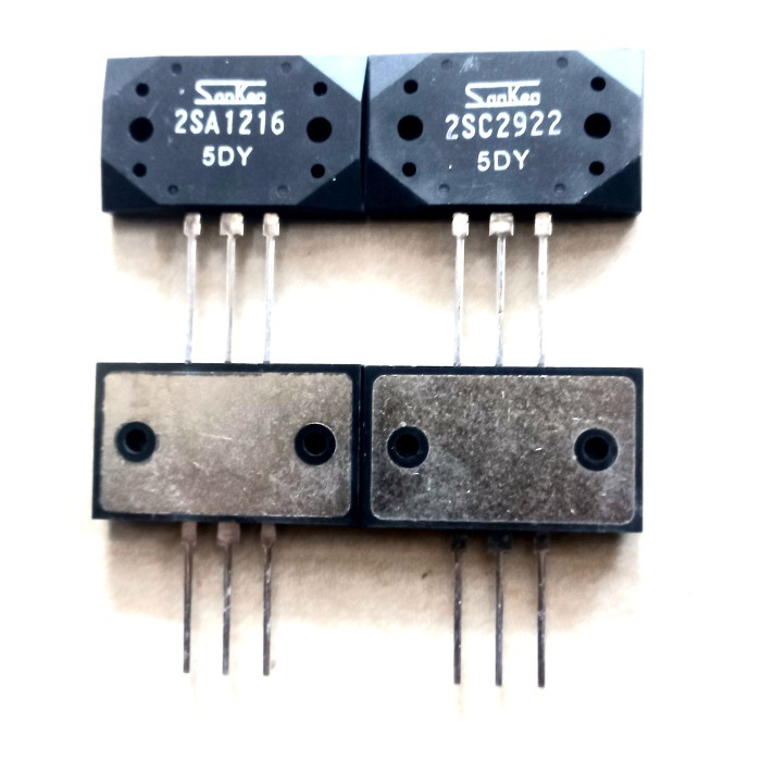 transistor final SANKEN 5DY ORI 2SA1216 2SC2922 A1216 C2922 ORIGINAL asli a 1216 c 2922