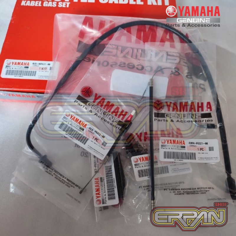 Throttle Cable Kit Kabel Gas Set Kabel Pompa Oli Samping F1ZR FIZR F1Z 4US-WF631-00