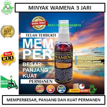 PROMO BELI 1 DAPAT 2 Minyak Wamena 3 Jari Original Cap Koteka Merah Papua - Memperbesar COD