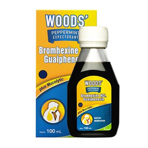 Woods Expectorant biru 100ml - Obat batuk Berdahak.