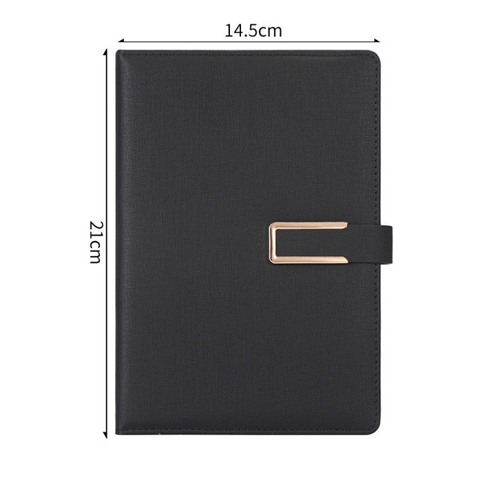 

Notebook Buku Catatan A5 Magnetic Notebook Leather Kertas Garis 6601 - Brown