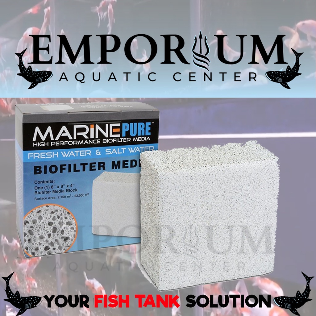 Media Biologis Filter Aquarium Sump/Top Filter/kolam ikan Marine Pure BLOCK - Emporium Fish