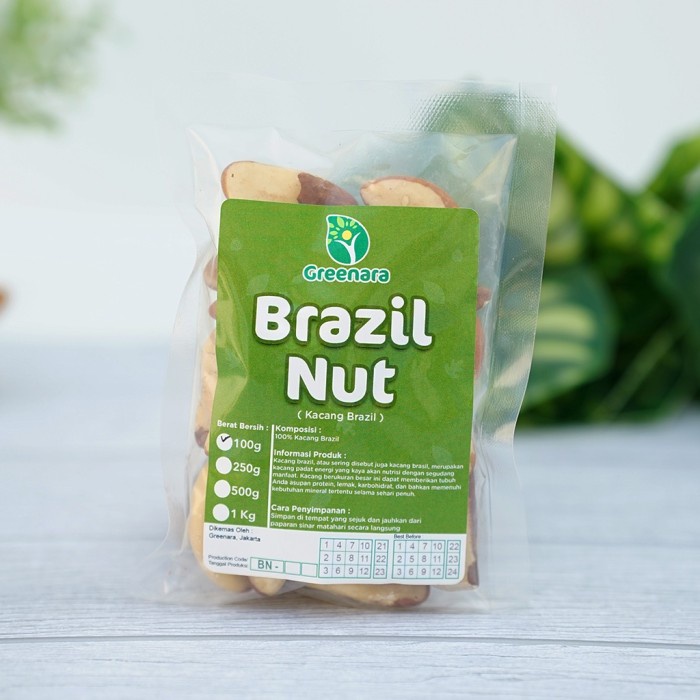 

[KUALITAS TERBAIK] Kacang Brazil Mentah 100gr / Brazil Nut Termuarah