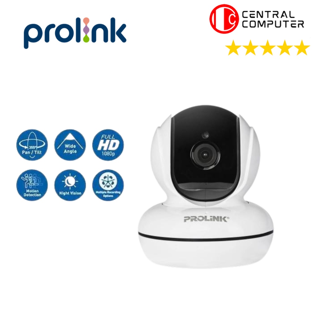 PROLINK PIC3003WP IP Camera Full HD 1080P Wi-Fi Pan/Tilt Indoor CCTV