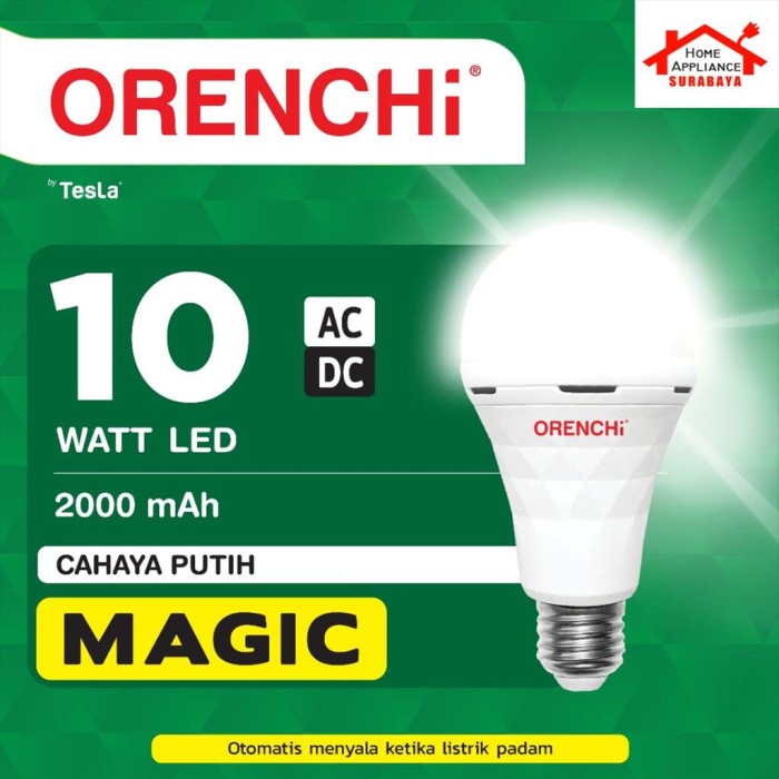Bohlam Lampu Emergency Bohlam Magic LED 10 Watt Orenchi