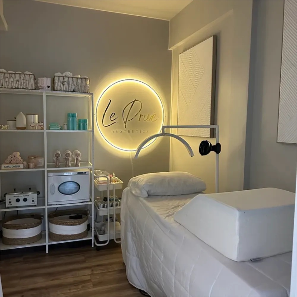LED Acrylic Metal Signs Backlit Acrylic Circle Logo Sign 3D Company Name Plate Salon Sign Outdoor Si