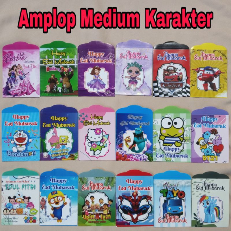 

KARAKTER . BISA PILIH GAMBAR. Amplop Lebaran Medium sudah Jadi