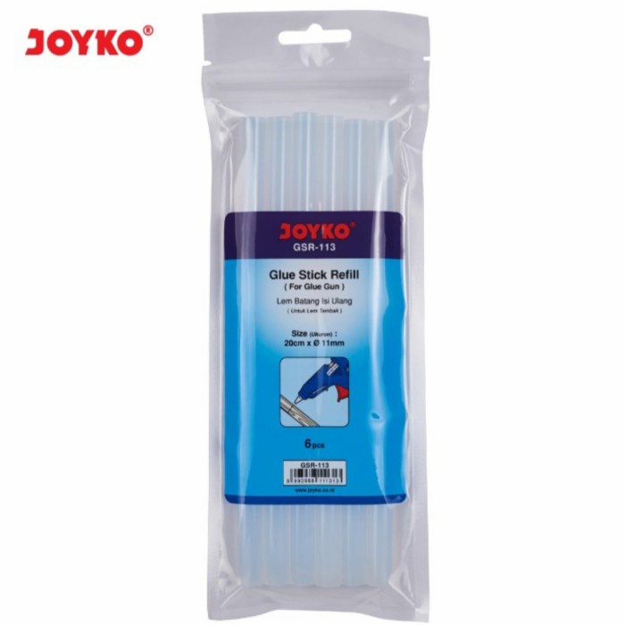 

JOYKO Glue Stick Refill / Isi Lem Tembak Besar GSR-113 (1 Set isi 6 Pcs)