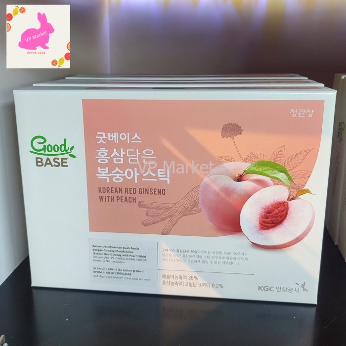 

KOREAN RED GINGSENG WITH PEACH 30'S X 10Ml 300G