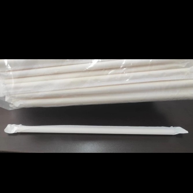 Paper Straw 721 Bungkus Kertas Polos - 400 pcs