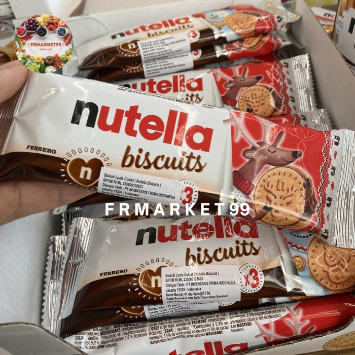 

Nuttela Biscuits / Biskuit Lapis Coklat / isi 3 pcs / pack