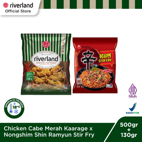 

K-Drama Favorite 1 [Chicken Cabe Merah Karaage + Nongshim Stir Fry]