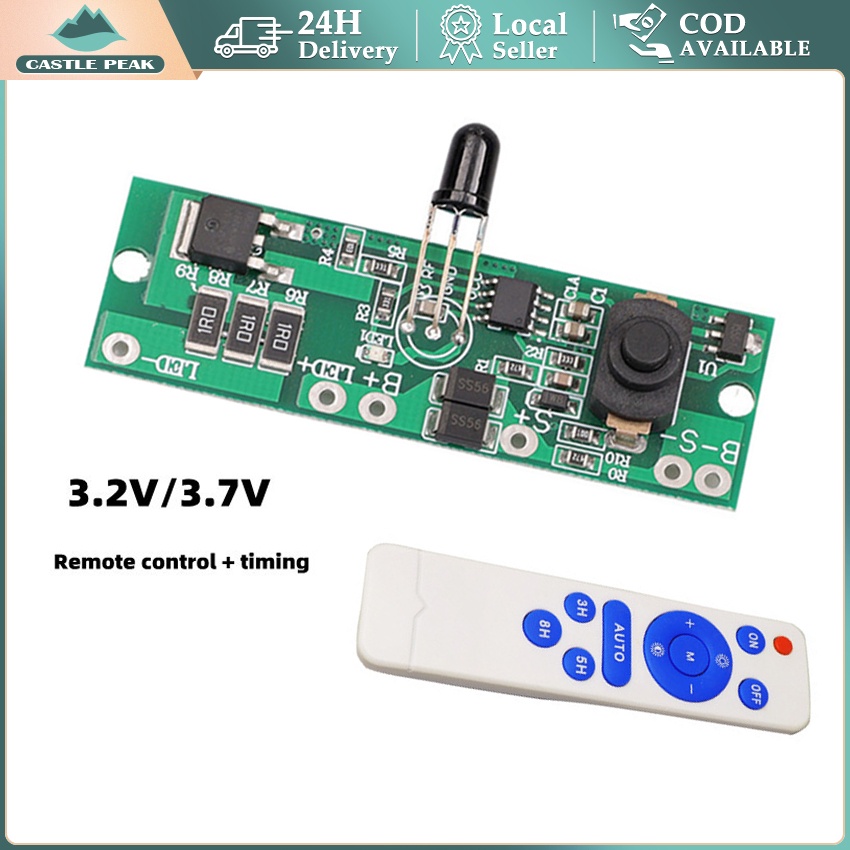 PCB led SMD 5730 remote 3.7v - 4.2v 18650 DIY lampu panel surya emergency