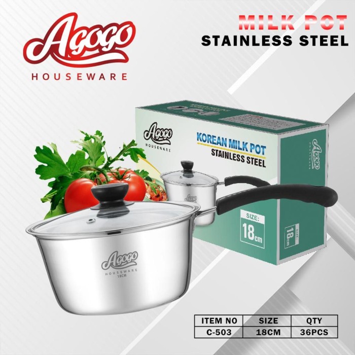 Calypso  Panci Susu / Panci Indomie / Panci Stainless Steel