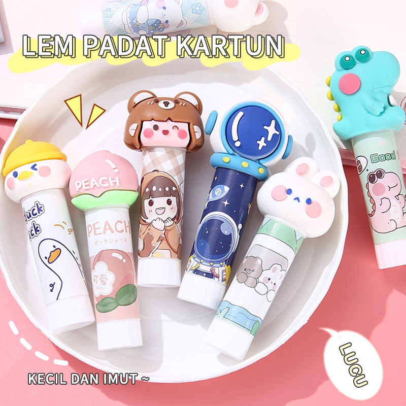 

Glue Stick Lem padat kartun lucu / Lem Stik Daya Rekat Kuat dan Tidak Beracun