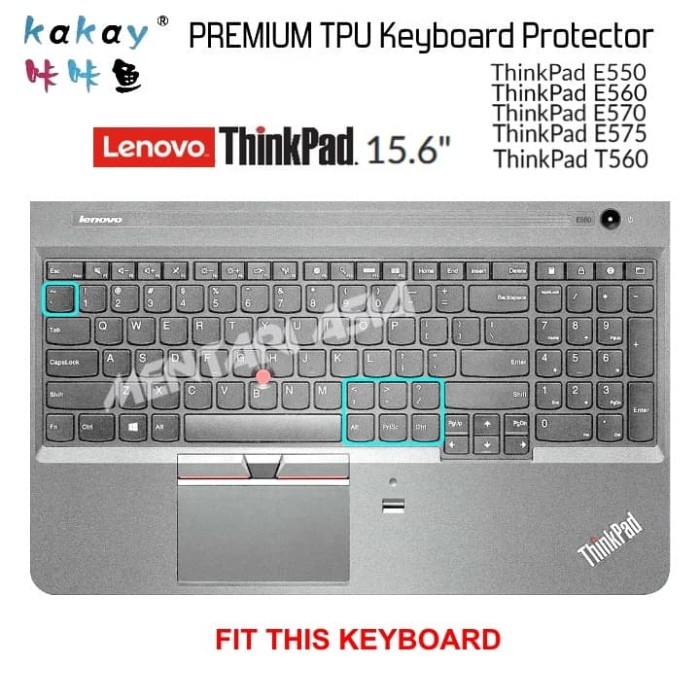 Keyboard Protector Lenovo THINKPAD E570 - KAKAY  BLACK