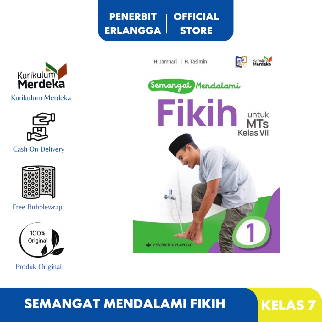 

SEMANGAT MENDALAMI FIKIH MTS KELAS 7 KURIKULUM MERDEKAA Erlangga