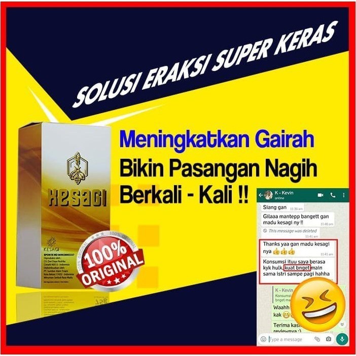 KESAGI MADU Atau KASOGI KASAGI KASEGI HESAGI HASAGI MADU TAHAN LAMA