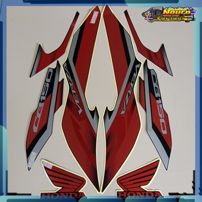 Stiker striping Honda cb150 verza 2022 hitam  standart bagus