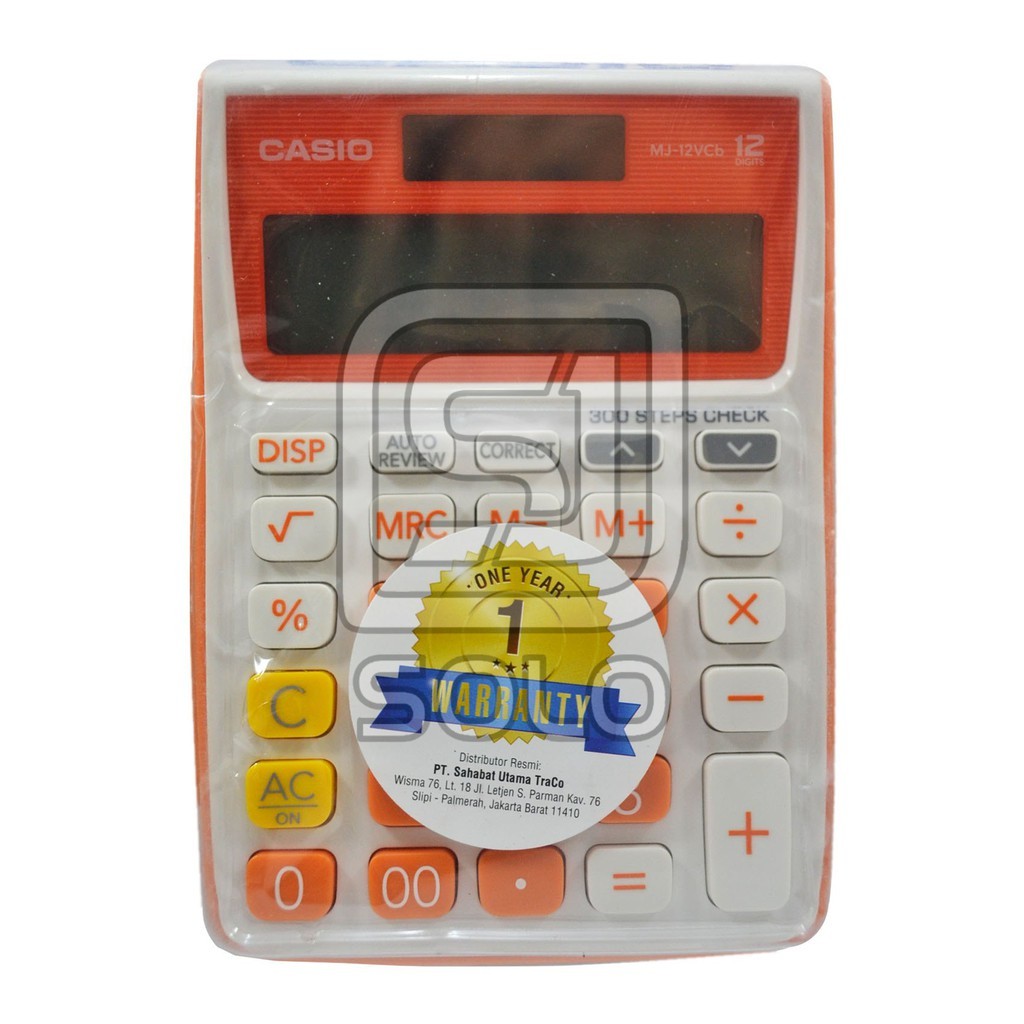 

Kalkulator Casio MJ-12VCB Desktop Calculator Original Check & Correct 12 Digit