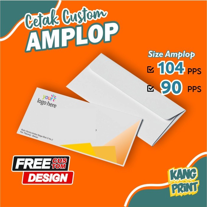 

Cetak Amplop Putih Custom Design - 104 (9.5x15cm)