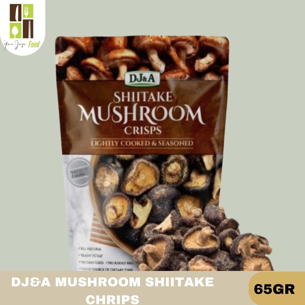

DJ&A Mushroom Crips / Snack Jamur / Keripik Jamur / Shitake / Mushroom Kemasan 65g