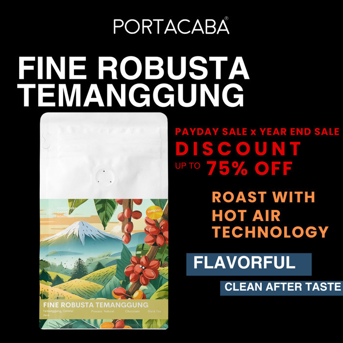 

READY STOCK!!! Kopi Jember Robusta Portacaba Espresso Fine Robusta 1000gr - 200, Coarse