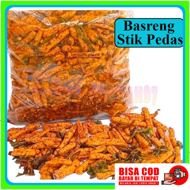 

Basreng stik viral 1kg pedas daun jeruk