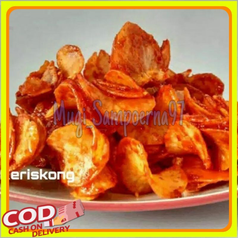 

(termurah) 250gram keripik singkong balado pedas