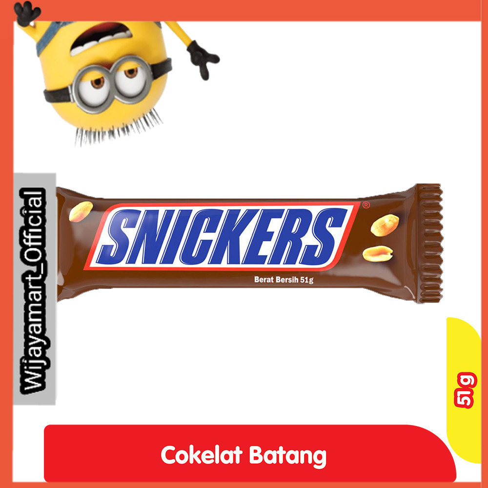 

Snickers Cokelat Batang 51 g