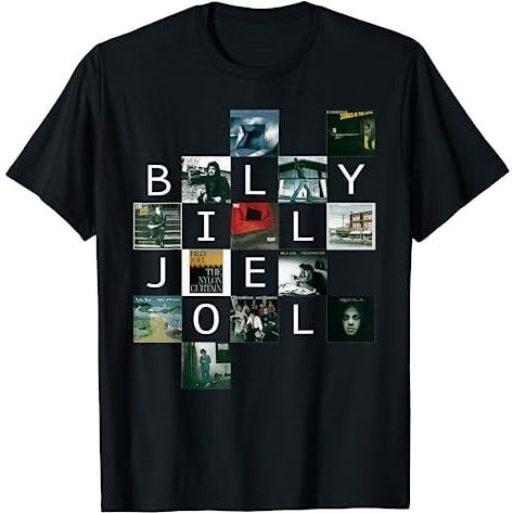 BAJU KAOS Billy Joel - Albums Set List T-Shirt