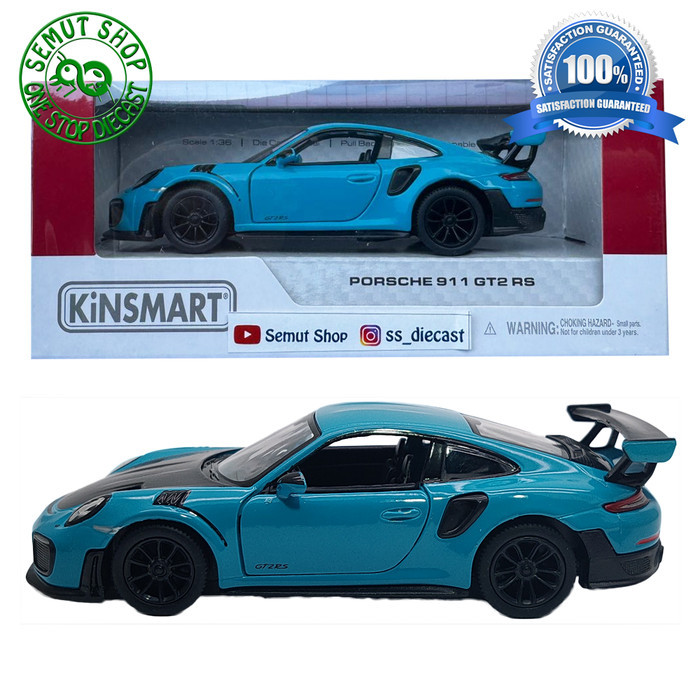 Kinsmart Porsche 911 GT2 RS Miniatur mobil Porsche 911 GT2 RS - Merah