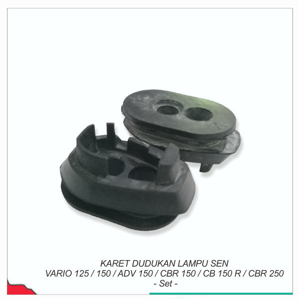 Karet Dudukan Lampu Sen Vario 125 / 150 / Adv 150 / Cbr 150 / Cb 150 R / Cbr 250 -- Set --