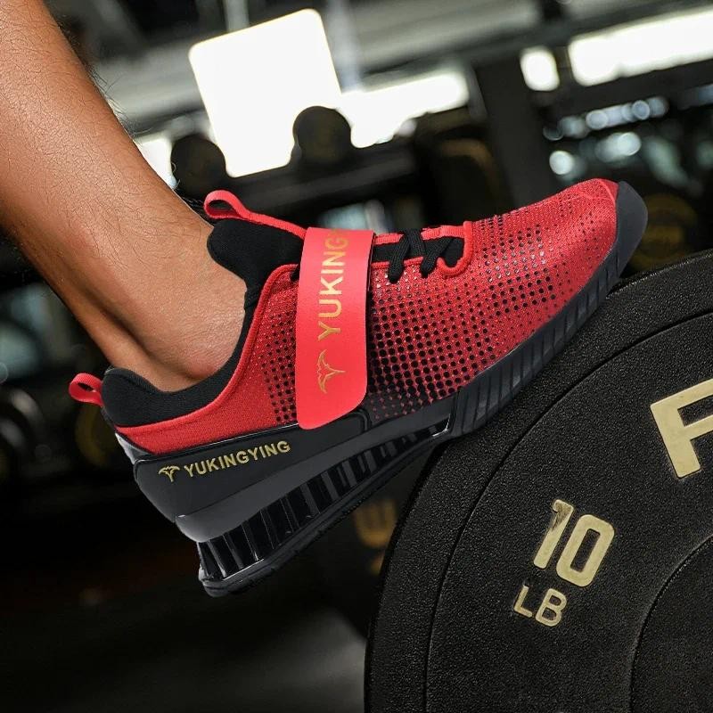 Professional Weightlifting Shoes Men's Fitness Weightlifting Shoes Training Fitness Suqte Strength W