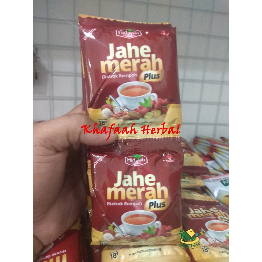 

Serbuk Jahe Merah Bubuk Plus HIDAYAH Per SACHET 18Gr (1 Renceng)