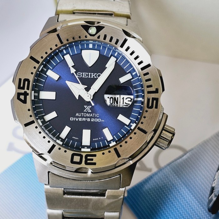 ✨E.SYO✨ - TERLARIS Seiko Prospex Baby Monster Original Jam Tangan Pria Automatic Bergaransi - Ring S