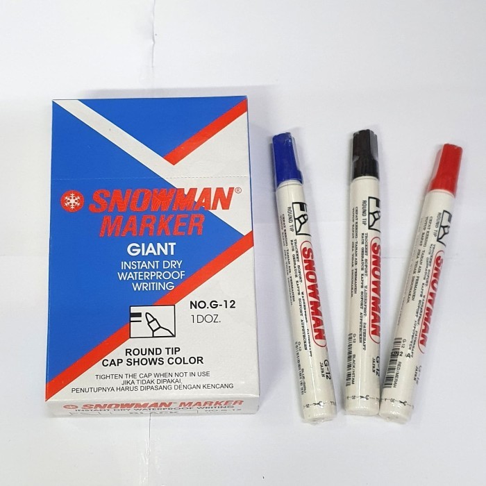 

PRODUK TERLARIS Spidol SNOWMAN MARKER G-12