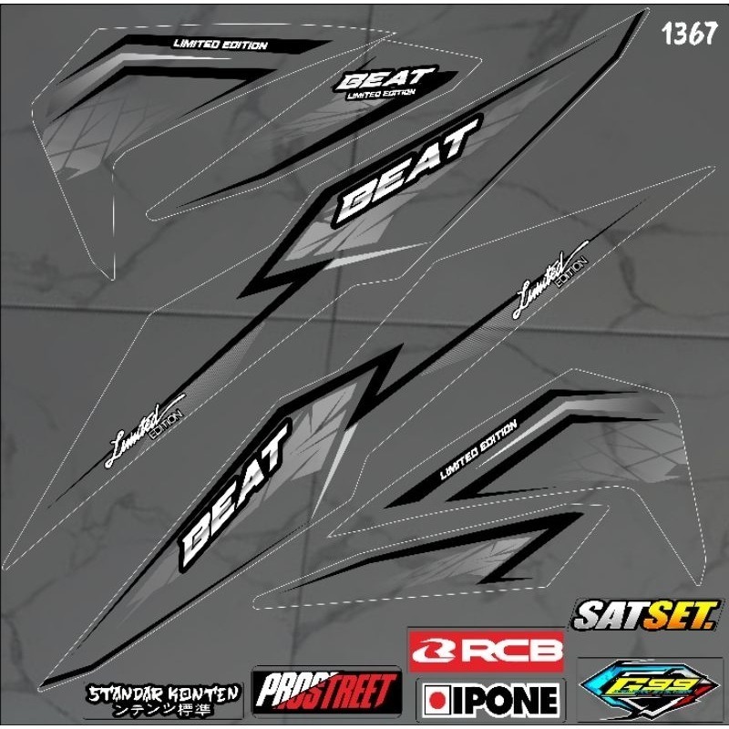 Striping transparan  Beat 2016-2019