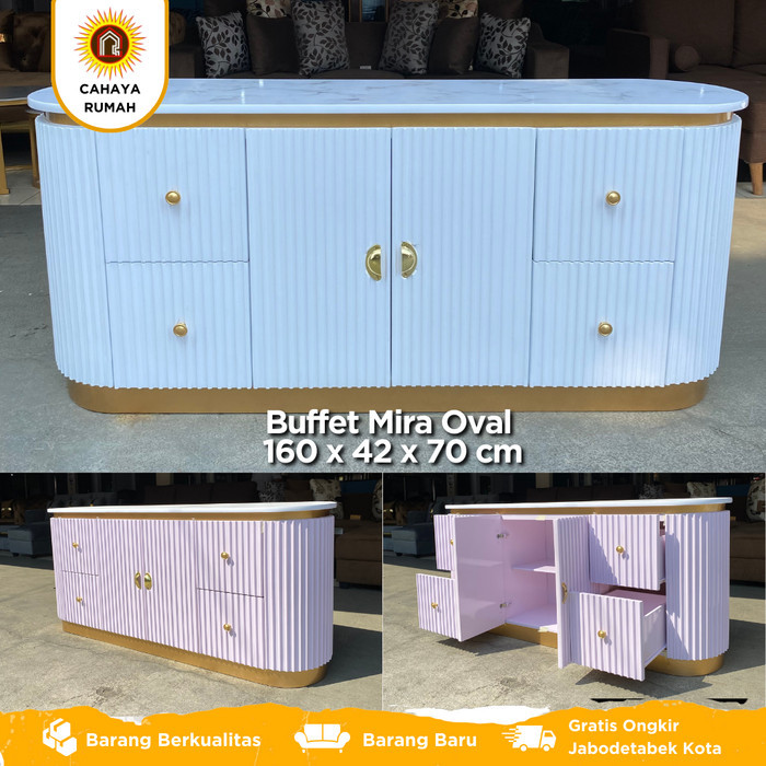 Buffet TV Minimalis kaca 160 | Bupet pendek pajangan full duco | request warna dan custom