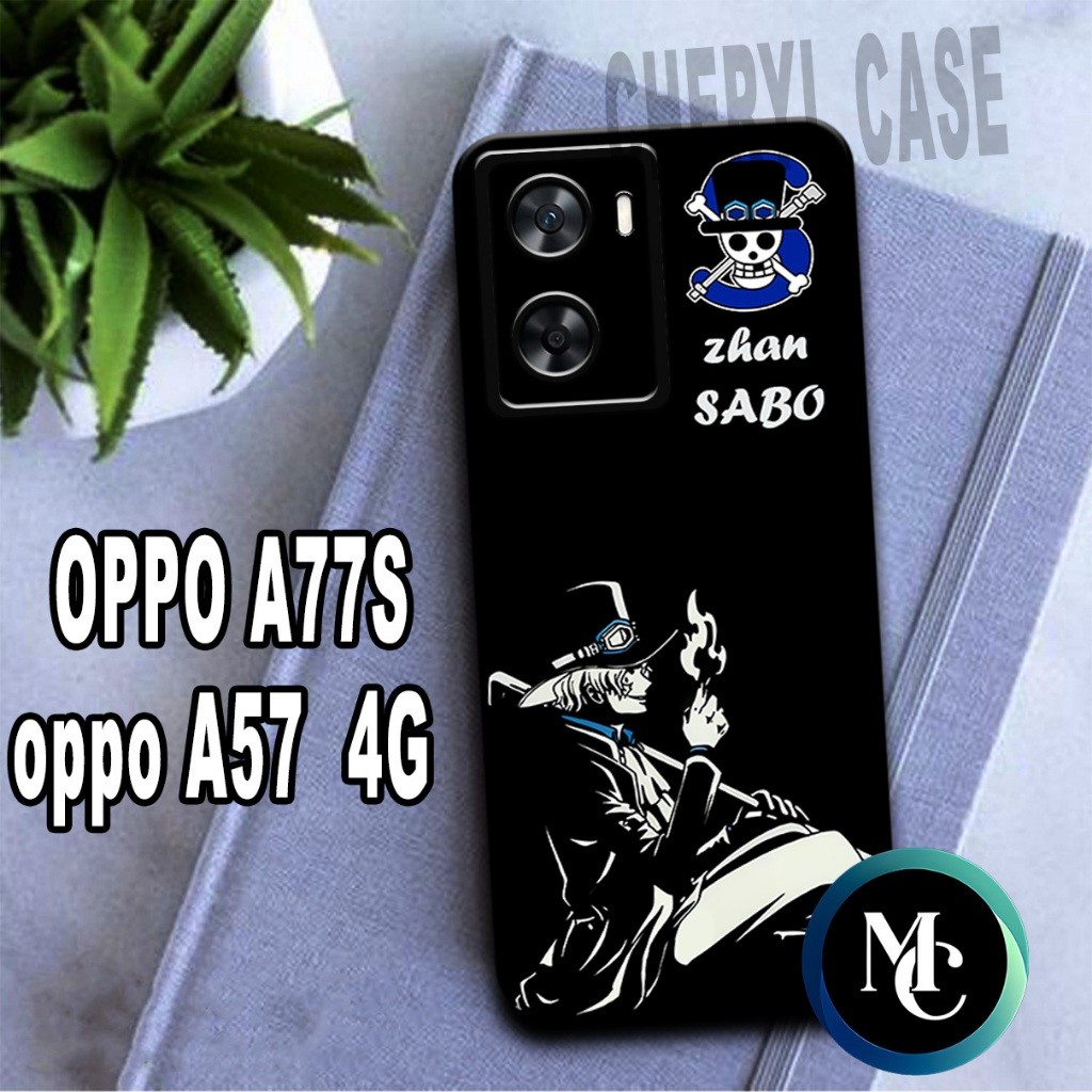 ALB6/ Softcase karet lentur untuk OPPO A77S DAN A57 4G/Motif ANIME LUFFY/case OPPO A77S/kesing OPPO 