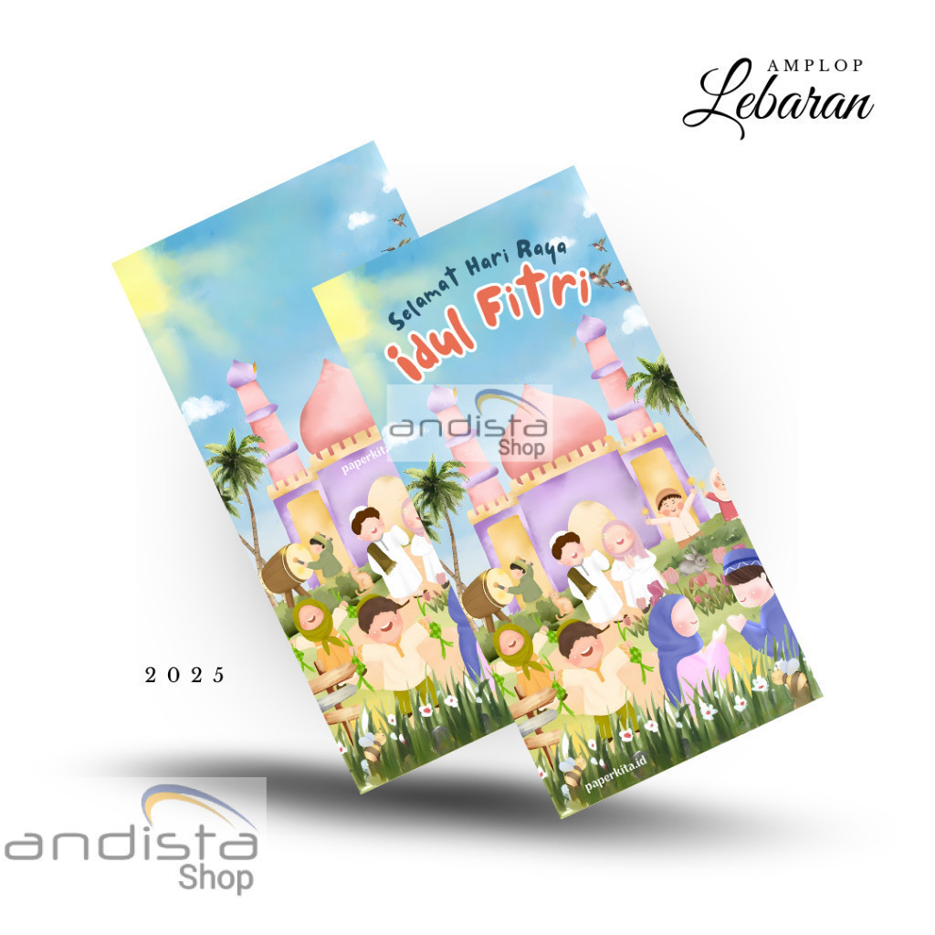 

Amplop Lebaran Panjang Tebal Box Isi 50 pcs Islami 2025