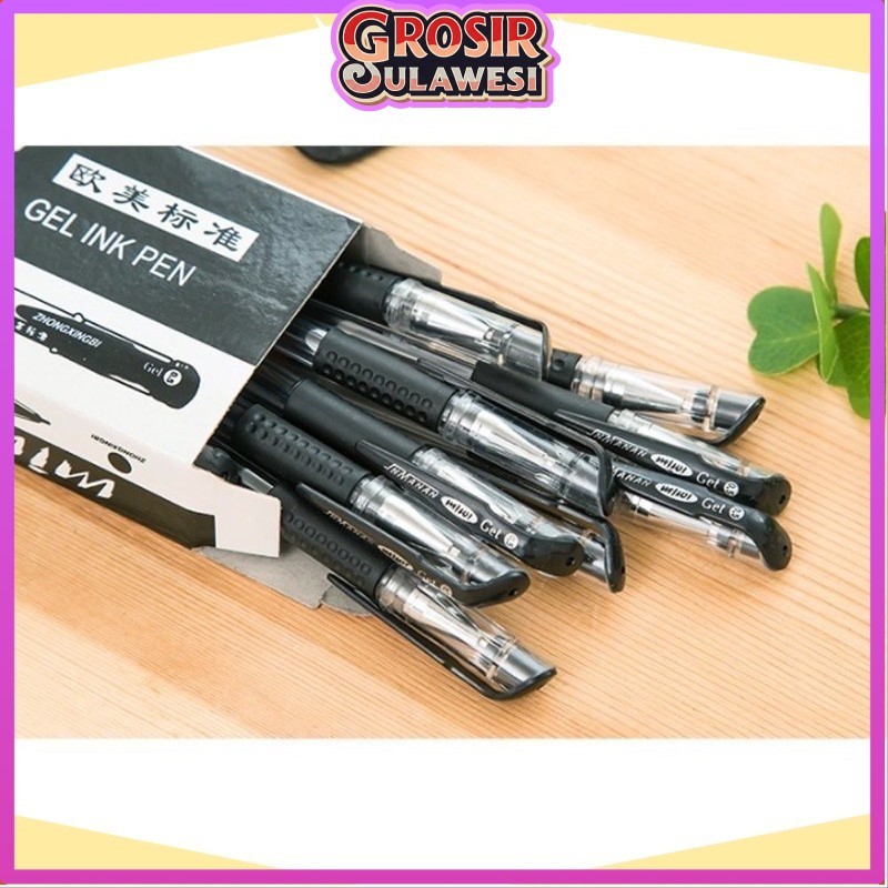 

COD MAKASSAR Pulpen Gel Alat Tulis Pena 0.5mm Standar Pulpen Tinta Cair / Pulpen Hitam Merah Biru 0,5mm/ Pen Gel Mini/ Pena Jel Kepala Mata Jarum Toko Selaris Grosir Sulawesi