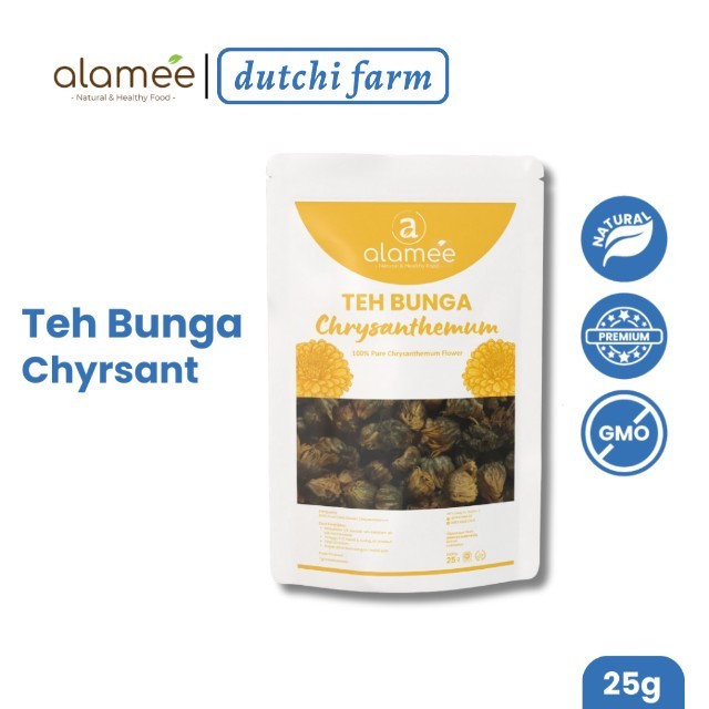 

ALAMEE Teh Bunga Chrysanthemum Tea Krisan Emas Golden Crysant Herbal Alami Organik Crysanthemum Dutchi Farm