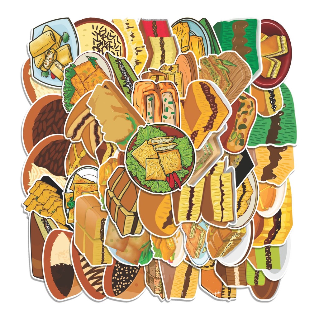 

COD 50 Pcs Stiker MARTABAK CARTOON Lucu Anti Air Untuk Dekorasi Notebook Sepeda Skateboard Handphone