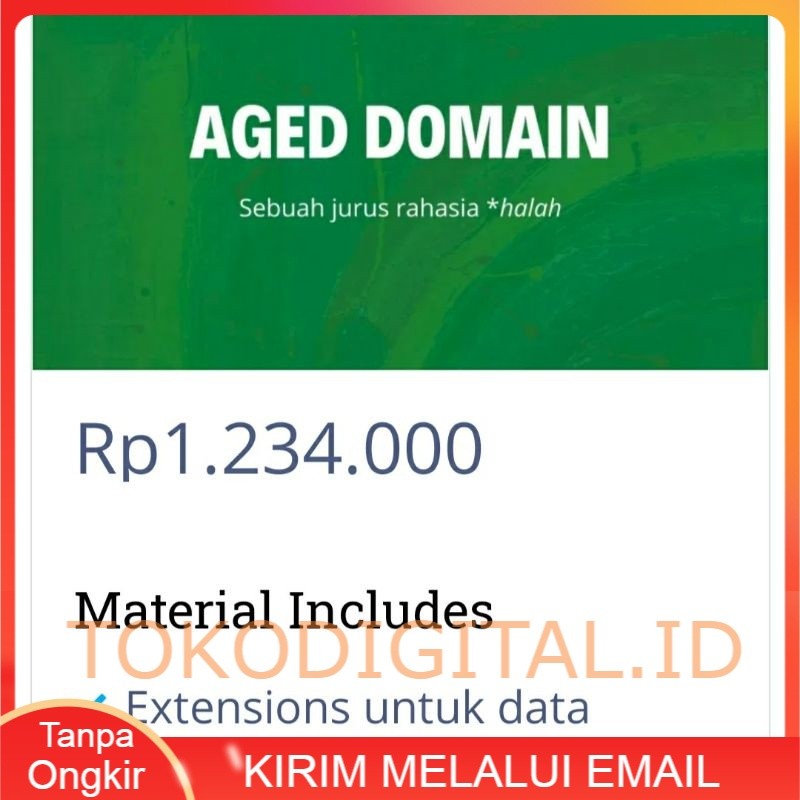 ecourse tutorial ternak AGED DOMAIN