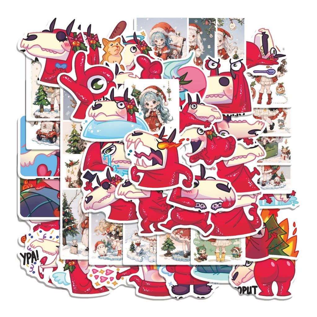 

COD 50 Pcs Stiker MARRY LOU Lucu Anti Air Untuk Dekorasi Notebook Sepeda Skateboard Handphone