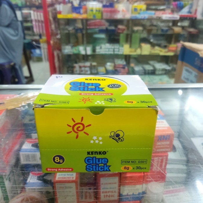 

Lem Glue Stick Kenko 8 gram isi 30 pcs