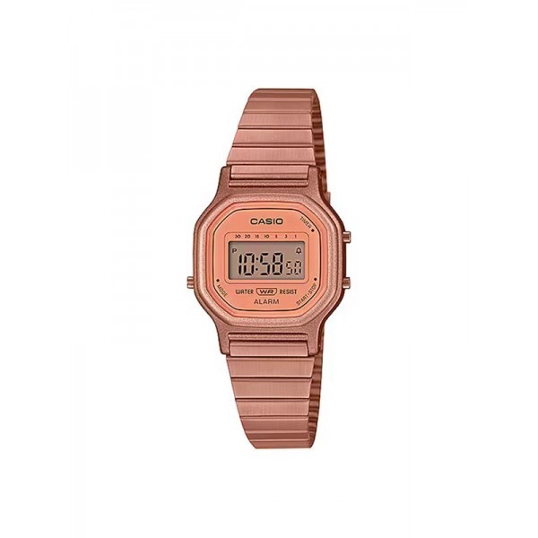 Jam Tangan Wanita Casio  Original  Stainless Steel Casual Rose Gold LA-11WR-5ADF