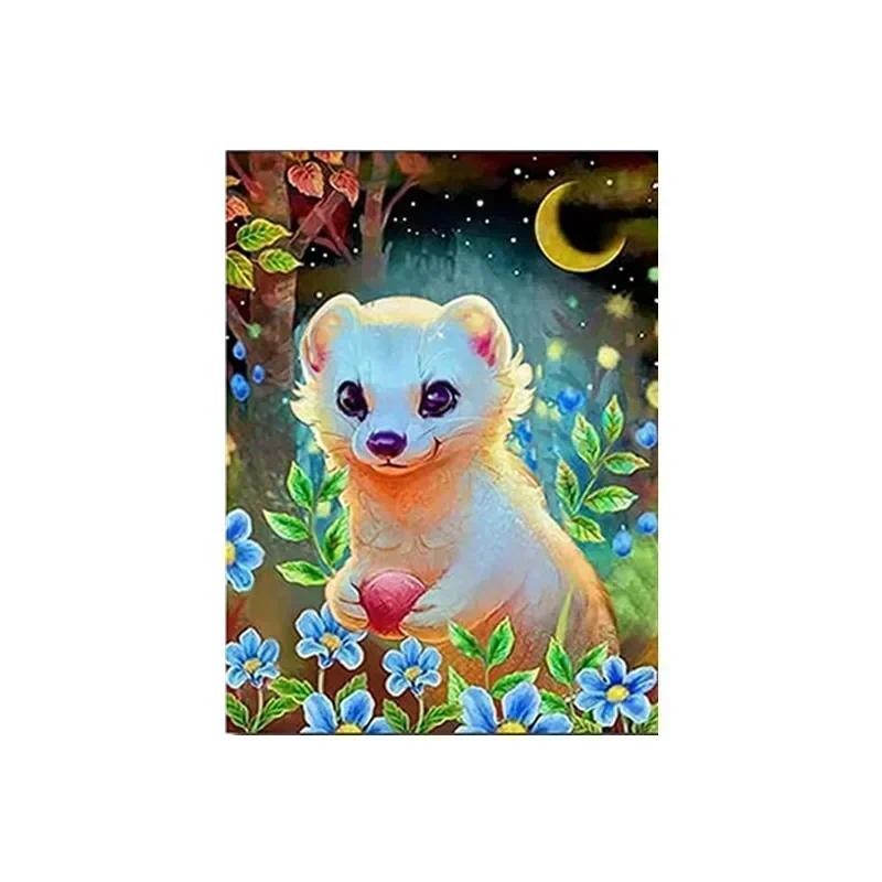 

22955-Tulip diy digital acrylic flower painting explosion hand-filled landscape painting