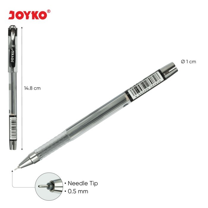 

Gel Pen Pulpen Pena Joyko GP-167 Titan Gel 0.5 mm